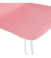Tabouret de bar design rose en plastique et métal Monaco Mini