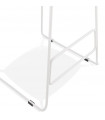Tabouret de bar design noir en plastique et métal Monaco