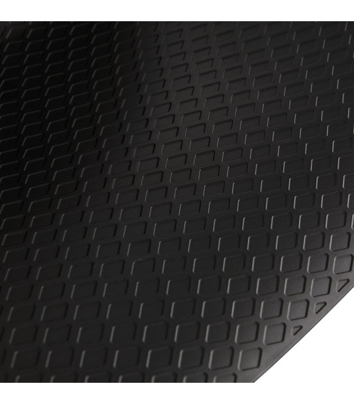 Tabouret de bar design noir en plastique et métal Monaco