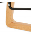 Tabouret de bar design gris foncé en tissu et bois Parkman Mini