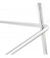 Tabouret de bar design noir en plastique et métal Reman