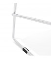 Tabouret de bar design noir en plastique et métal Reman