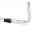 Tabouret de bar design noir en plastique et métal Reman