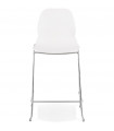 Tabouret de bar design blanc en plastique et métal Reman Mini