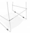 Tabouret de bar design blanc en plastique et métal Reman Mini