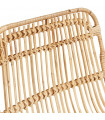 Tabouret de bar design naturel en bois et métal Giamatti Mini