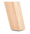 Tabouret de bar design vert en tissu et bois Alvah Mini