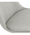 Chaise design gris en tissu et bois Avit