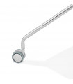 Chaise design gris en plastique et métal Malibu
