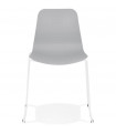 Chaise design gris en plastique et métal Amalfi