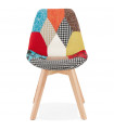 Chaise design en tissu et bois Klien