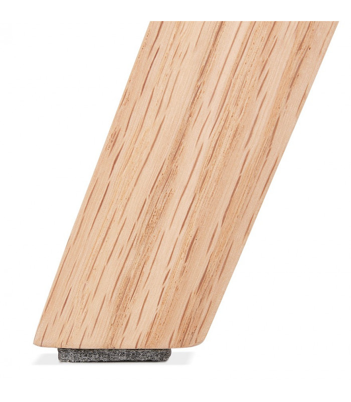 Chaise design gris en tissu et bois Brydon