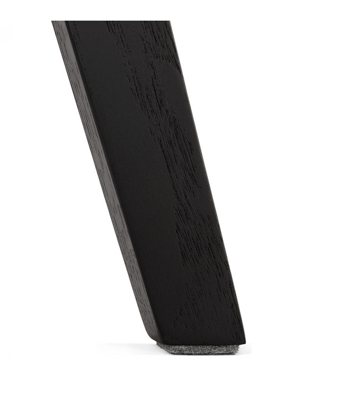 Chaise design noir en plastique et bois Arabesque