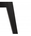 Chaise design noir en tissu et bois Kolo