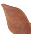 Chaise design marron en tissu et bois Bluffton