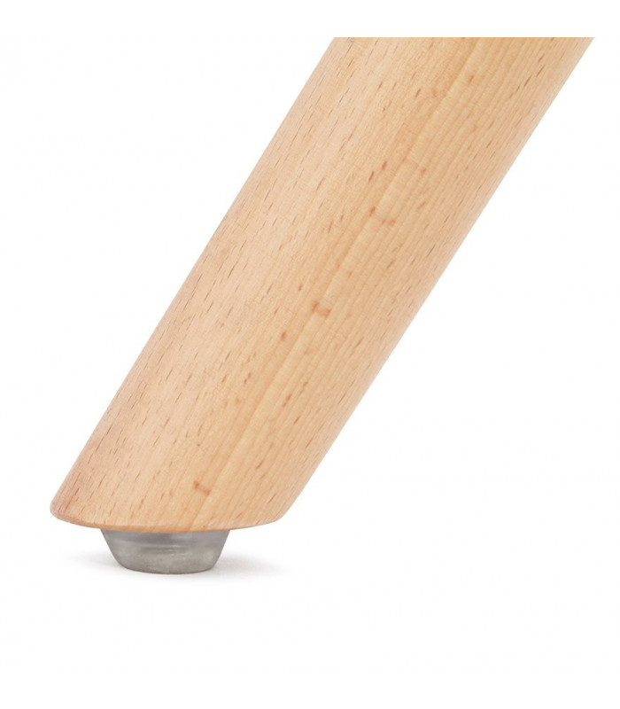 Chaise design bleu en tissu et bois Eton
