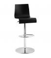 Tabouret de bar design noir en bois Marlow