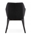 Fauteuil design noir en tissu Obi