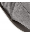 Fauteuil design gris clair en tissu Melbury