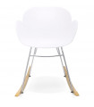 Fauteuil design blanc en plastique Firenz