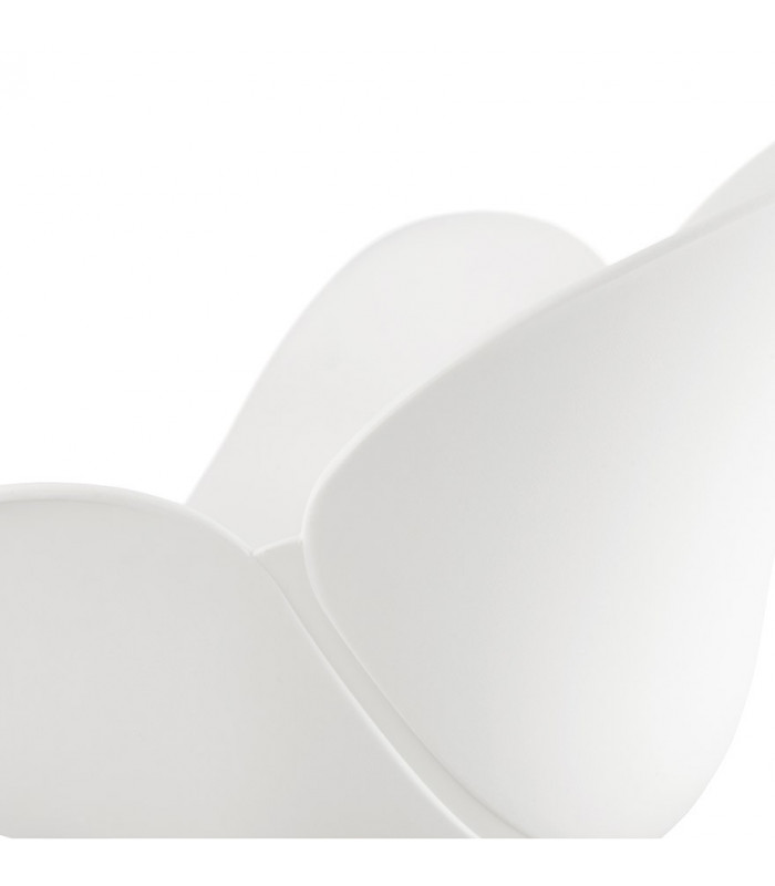 Fauteuil design blanc en plastique Firenz