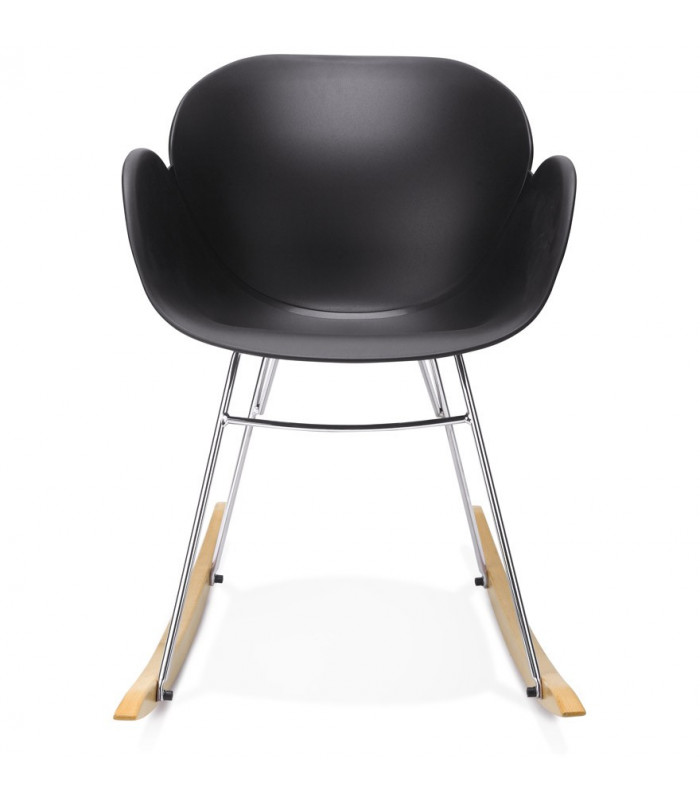 Fauteuil design noir en plastique Firenz
