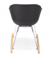 Fauteuil design noir en plastique Firenz