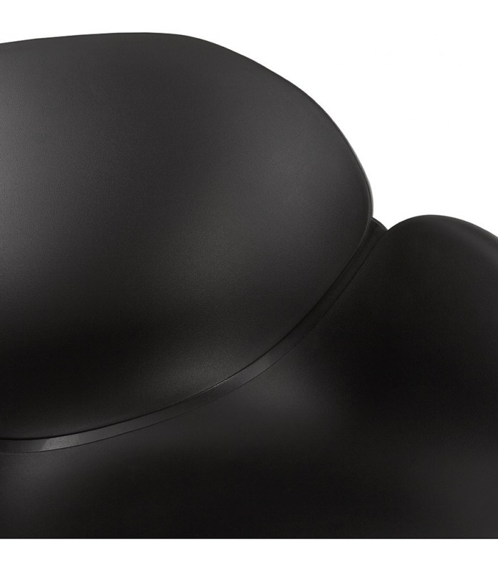 Fauteuil design noir en plastique Firenz