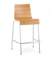 Tabouret de bar design zebré en bois Broco