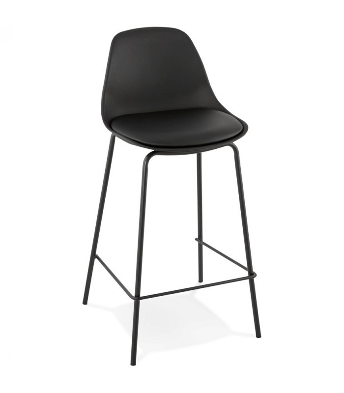 Tabouret de bar design noir en plastique Confetti Mini
