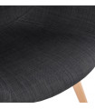 Fauteuil design gris foncé en tissu Marcella
