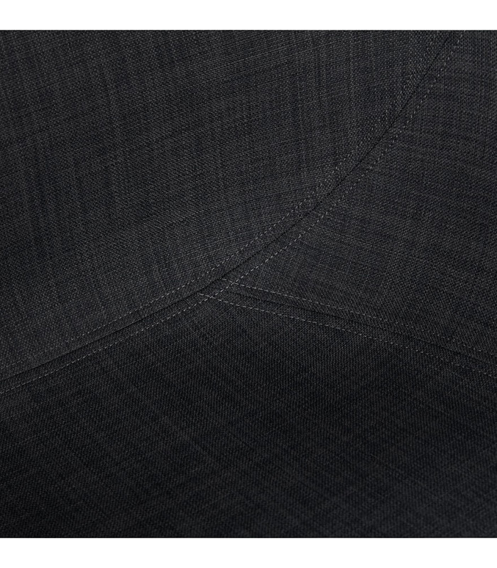 Fauteuil design gris foncé en tissu Concord