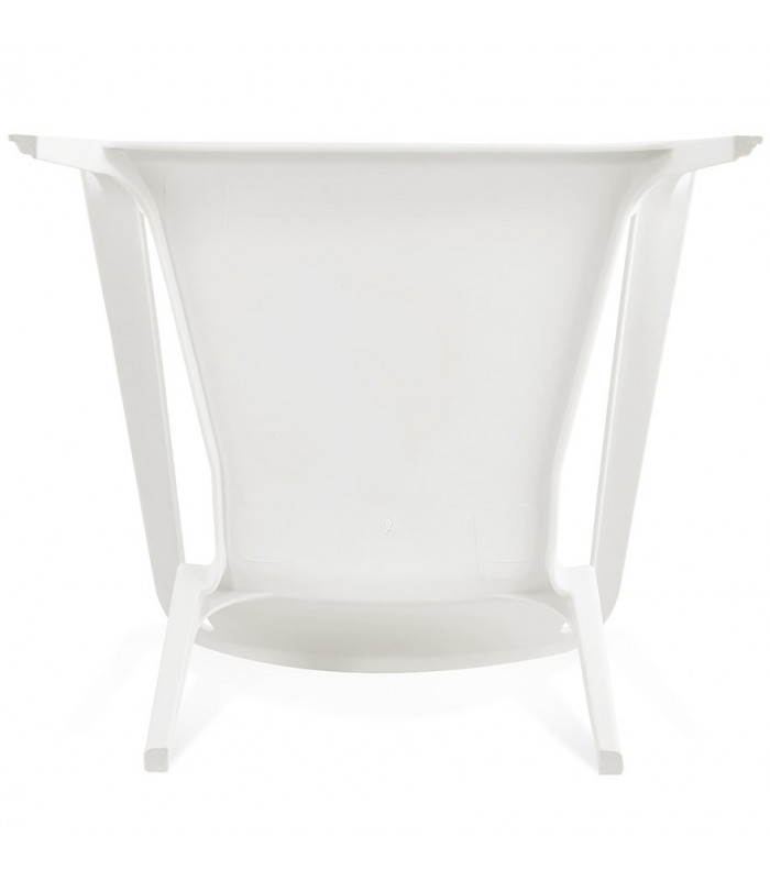 Fauteuil design blanc en plastique Morad