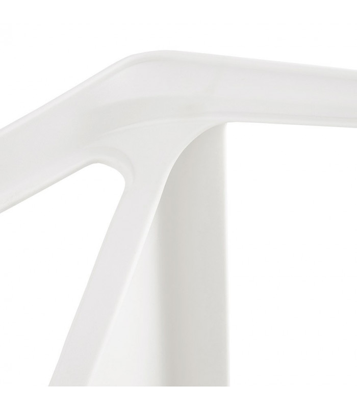 Fauteuil design blanc en plastique Morad