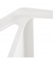 Fauteuil design blanc en plastique Morad