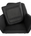 Fauteuil design noir en similicuir Grove