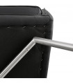 Fauteuil design noir en similicuir Grove