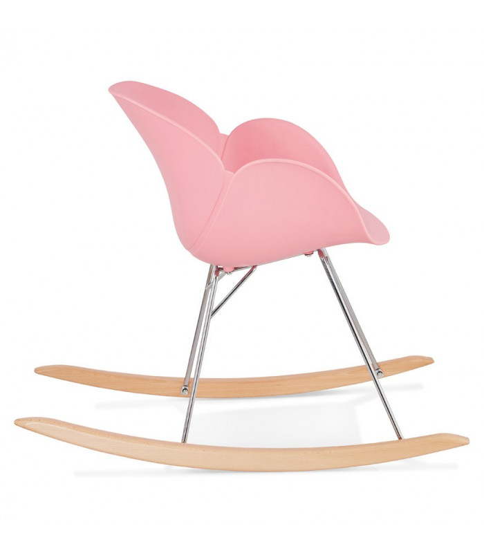 Fauteuil design rose en plastique Firenz