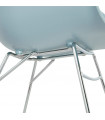 Fauteuil design bleu en plastique Firenz