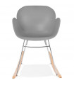 Fauteuil design gris en plastique Firenz