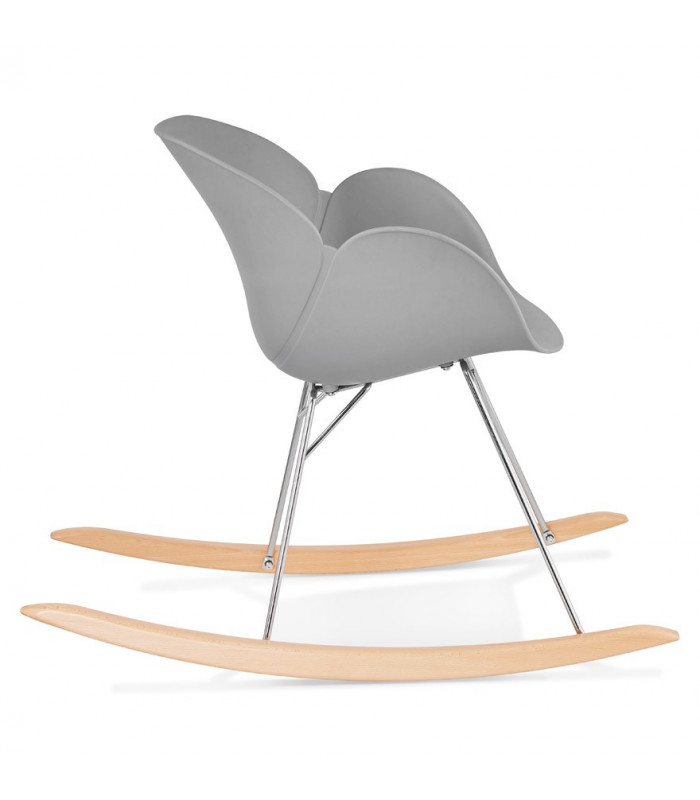 Fauteuil design gris en plastique Firenz