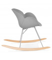 Fauteuil design gris en plastique Firenz