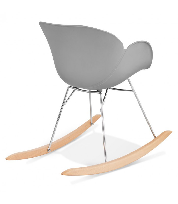 Fauteuil design gris en plastique Firenz