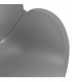 Fauteuil design gris en plastique Firenz