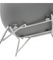 Fauteuil design gris en plastique Firenz