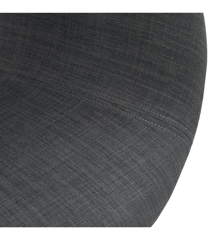 Fauteuil design gris foncé en tissu Agassi