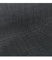 Fauteuil design gris foncé en tissu Gianna