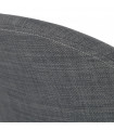 Fauteuil design gris foncé en tissu Gianna