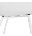 Fauteuil design blanc en plastique Nadina