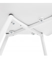 Fauteuil design blanc en plastique Nadina